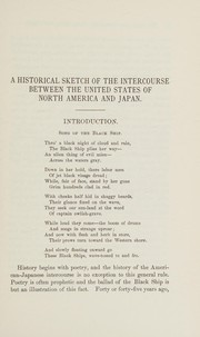 Cover of: The intercourse between the United States and Japan: an historical sketch