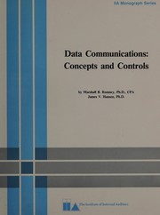 Cover of: Data communications: concepts and controls
