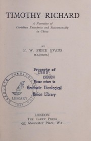 Cover of: Timothy Richard by Edward William Price Evans