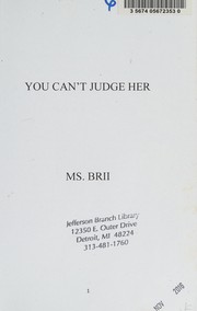 Cover of: You can't judge her
