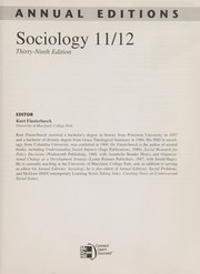 Cover of: Sociology 11/12