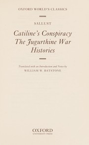 Cover of: Catiline's conspiracy: The Jugurthine War ; Histories