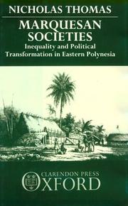 Marquesan societies : inequality and political transformation in eastern Polynesia