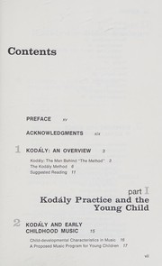 The Kodály context by Lois Choksy