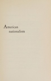 Cover of: American nationalism: an interpretative essay.