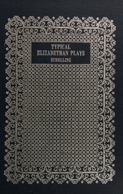 Cover of: Typical Elizabethan plays