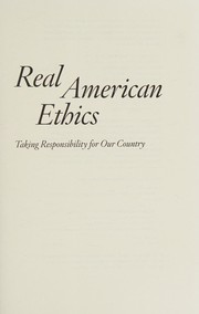 Cover of: Real American ethics by Albert Borgmann