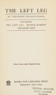 Cover of: The left leg.