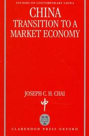 Cover of: China: transition to a market economy