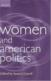 Cover of: Women and American Politics by Susan J. Carroll