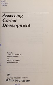 Cover of: Assessing career development