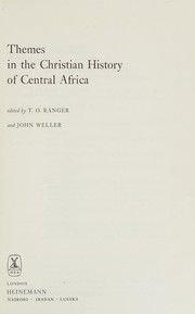 Cover of: Themes in the Christian history of Central Africa