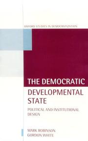 The democratic developmental state : politics and institutional design