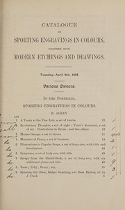 Cover of: Sporting Engravings in Colours