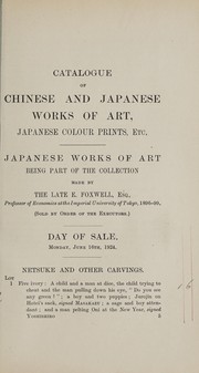 Cover of: Catalogue of Chinese and Japanese works of art: japanese colour prints