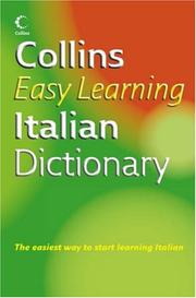 Cover of: Collins Easy Learning Italian Dictionary (Easy Learning Dictionary)