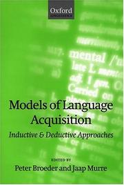 Models of language acquisition : inductive and deductive approaches