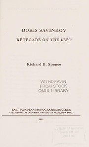 Boris Savinkov by Richard B. Spence