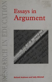 Cover of: Essays in Argument (Research in Education)