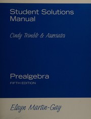 Cover of: Student Solutions Manual