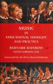 Cover of: MUSIC IN EDUCATIONAL THOUGHT AND PRACTICE: A SURVEY FROM 800 BC.