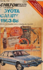 Cover of: Chilton Book Company repair manual.: all U.S. and Canadian models including ALL-Trak/4WD