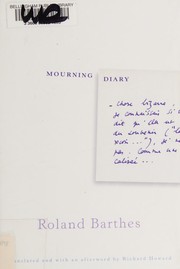 Cover of: Mourning diary by Roland Barthes