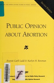 Cover of: Public opinion about abortion