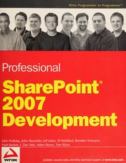 Cover of: Professional SharePoint 2007 development