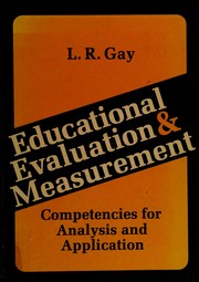 Cover of: Educational evaluation & measurement: competencies for analysis and application
