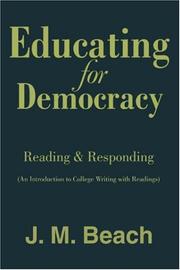 Cover of: Educating for Democracy: Reading & Responding