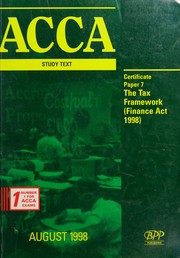 Cover of: ACCA Study Text (ACCA Study Text: Certificate Paper)