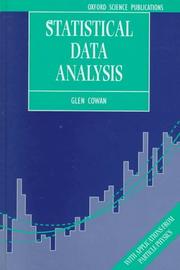 Statistical data analysis by Glen Cowan