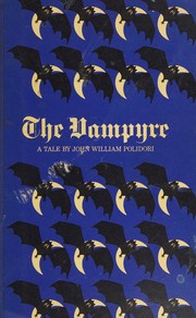 Cover of: The vampyre by John William Polidori