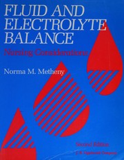 Cover of: Fluid and electrolyte balance: nursing considerations