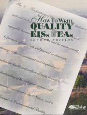 Cover of: How to write Quality EISs and EAs
