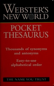 Cover of: Webster's New World pocket thesaurus