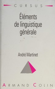 Cover of: Éléments de linguistique générale