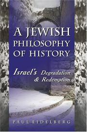 Cover of: A Jewish Philosophy of History | Paul Eidedlberg