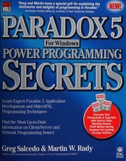 Cover of: Paradox 5 for Windows power programming SECRETS