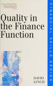 Cover of: Quality in the finance function by David Lynch