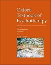Cover of: Oxford textbook of psychotherapy