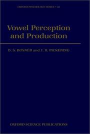 Vowel perception and production