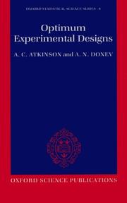 Optimum experimental designs