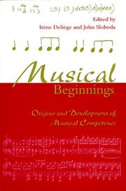 Musical beginnings : origins and development of musical competence