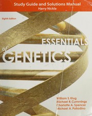 Cover of: Study Guide and Solutions Manual for Essentials of Genetics