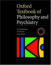 Oxford textbook of philosophy and psychiatry