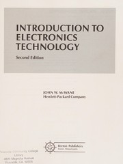 Cover of: Introduction to electronics technology