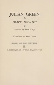 Cover of: Diary, 1928-1957.