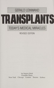 Cover of: Transplants by Gerald Leinwand